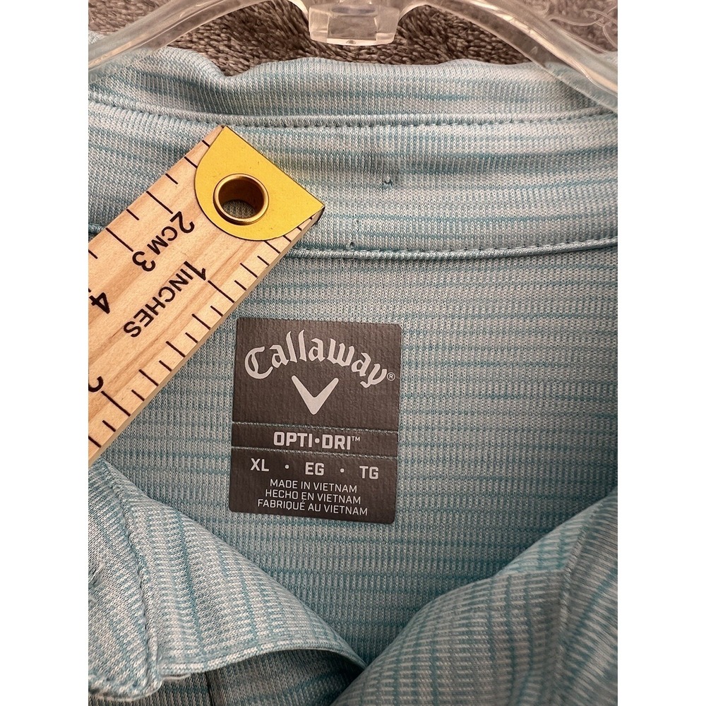 Callaway Polo Shirt Golf Men's Size XL Opti-dri‎ Pin Hole On Inside See Picture - Picture 2 of 6